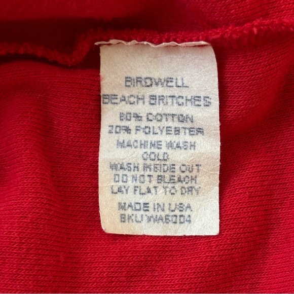Birdwell Beach Britches Terry Polo Shirt Top Red Women’s Large - Picture 7 of 8